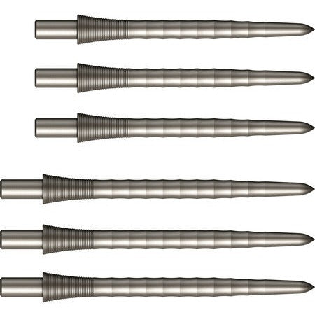 Mission Sniper Micro-Grip Dart Points - Silver 32mm Points For Better Grip & Aerodynamics, Pack Of 3