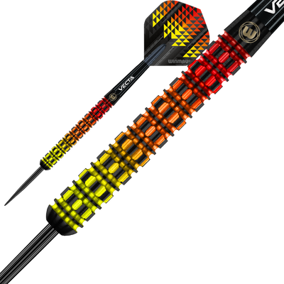 WINMAU FIRESTORM FLAME STRAIGHT 90% - Steel Tip