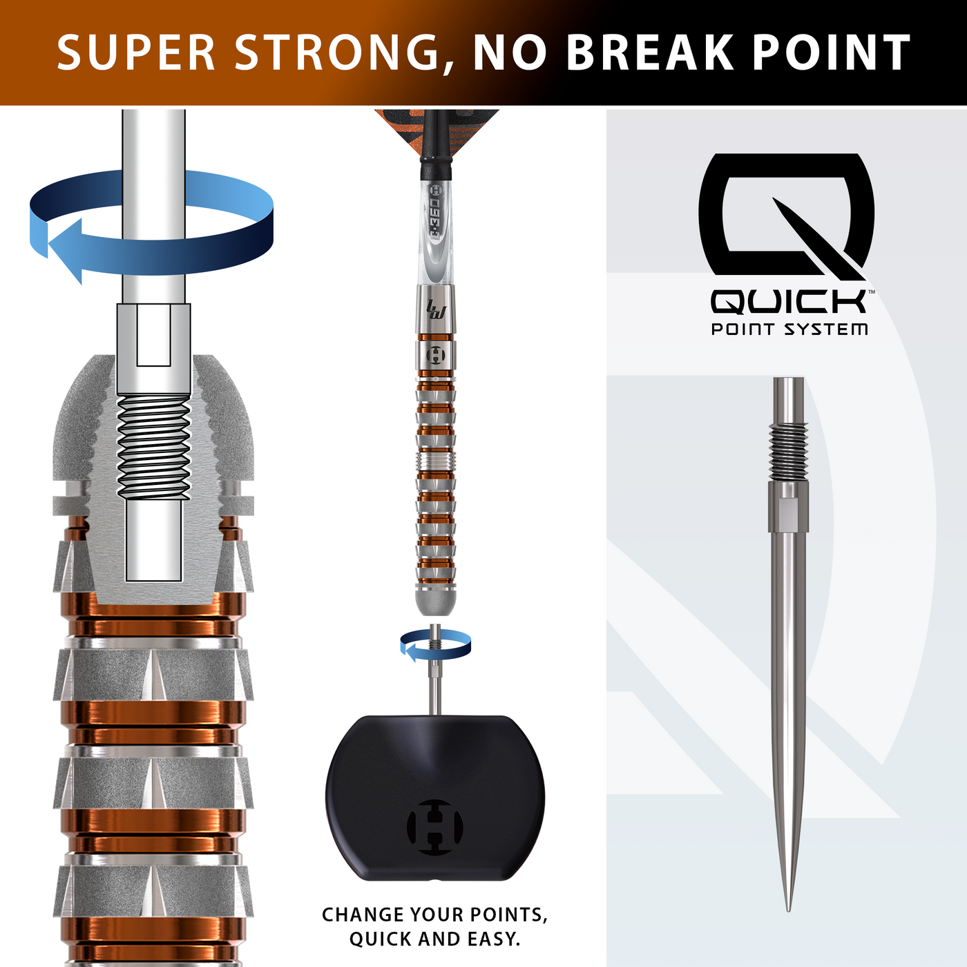 Harrows Luke "Woody" Woodhouse S3 Quick Point 90% - Steel Tip