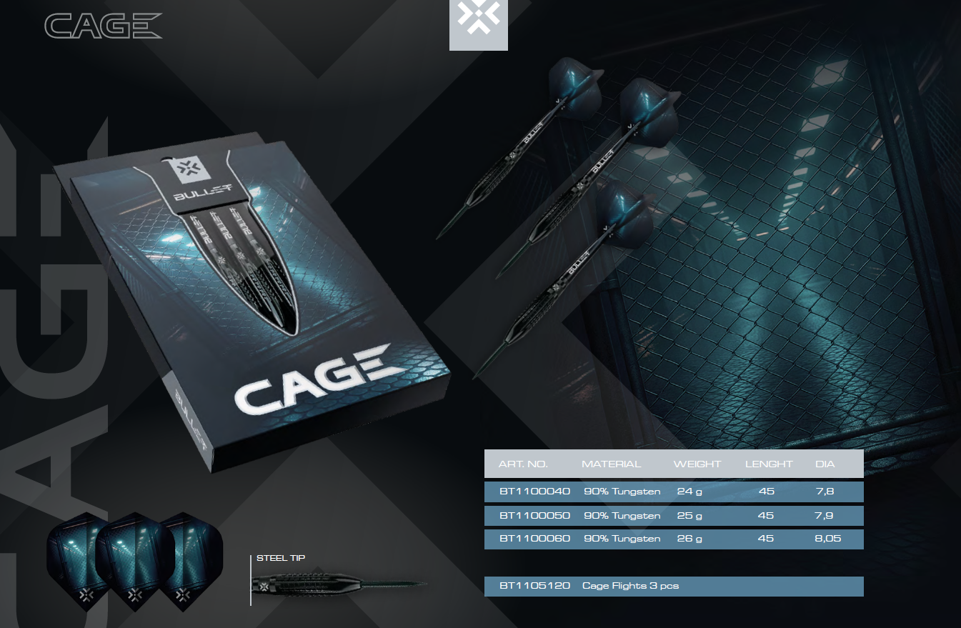 Bullet Cage 90% Tungsten Steel tip 26 gr BULLET