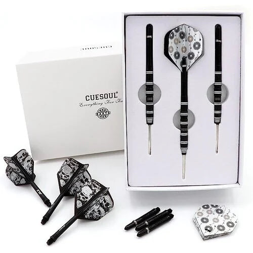 CUESOUL CHALLENGE BLACK WHITE 90% - DARTPIJLEN CUESOUL