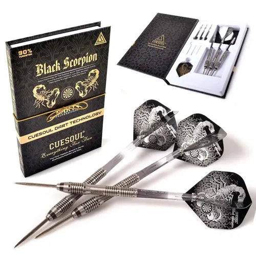 Cuesoul Scorpion Black 90% - Dartpijlen CUESOUL