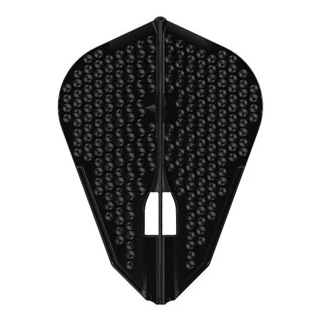 L-STYLE CHAMPAGNE L9D DIMPLE FANTAIL BLACK - DART FLIGHTS L-STYLE