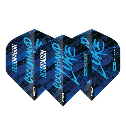 RED DRAGON LUKE HUMPHRIES WORLD CHAMPION BLUE & WHITE YIN YANG - DART FLIGHTS RED DRAGON