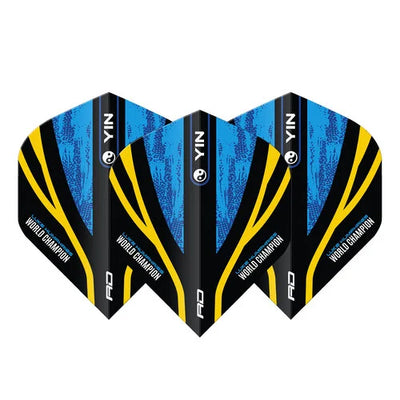 RED DRAGON LUKE HUMPHRIES WORLD CHAMPION BLUE & GOLD YIN YANG - DART FLIGHTS RED DRAGON