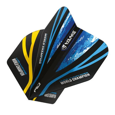 RED DRAGON LUKE HUMPHRIES WORLD CHAMPION BLUE & GOLD YIN YANG - DART FLIGHTS RED DRAGON