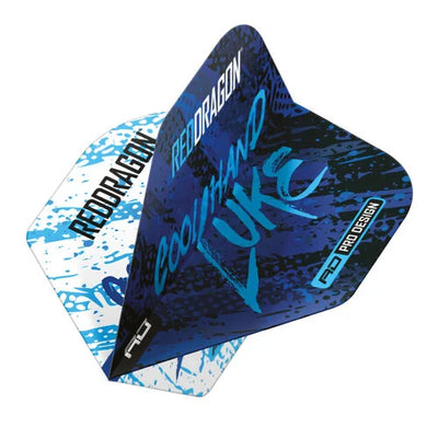 RED DRAGON LUKE HUMPHRIES WORLD CHAMPION BLUE & WHITE YIN YANG - DART FLIGHTS RED DRAGON