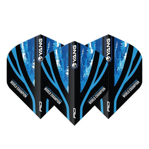 RED DRAGON LUKE HUMPHRIES WORLD CHAMPION BLUE & GOLD YIN YANG - DART FLIGHTS RED DRAGON