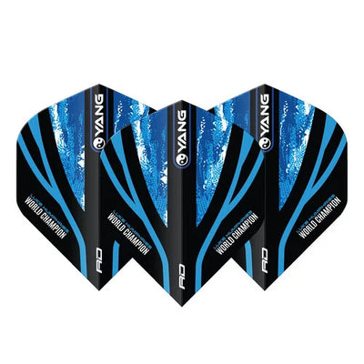 RED DRAGON LUKE HUMPHRIES WORLD CHAMPION BLUE & GOLD YIN YANG - DART FLIGHTS RED DRAGON