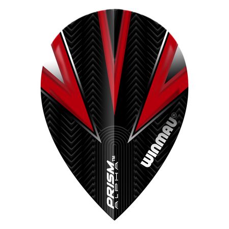 Winmau Flight Prism Alpha Rood & Zwart PEAR