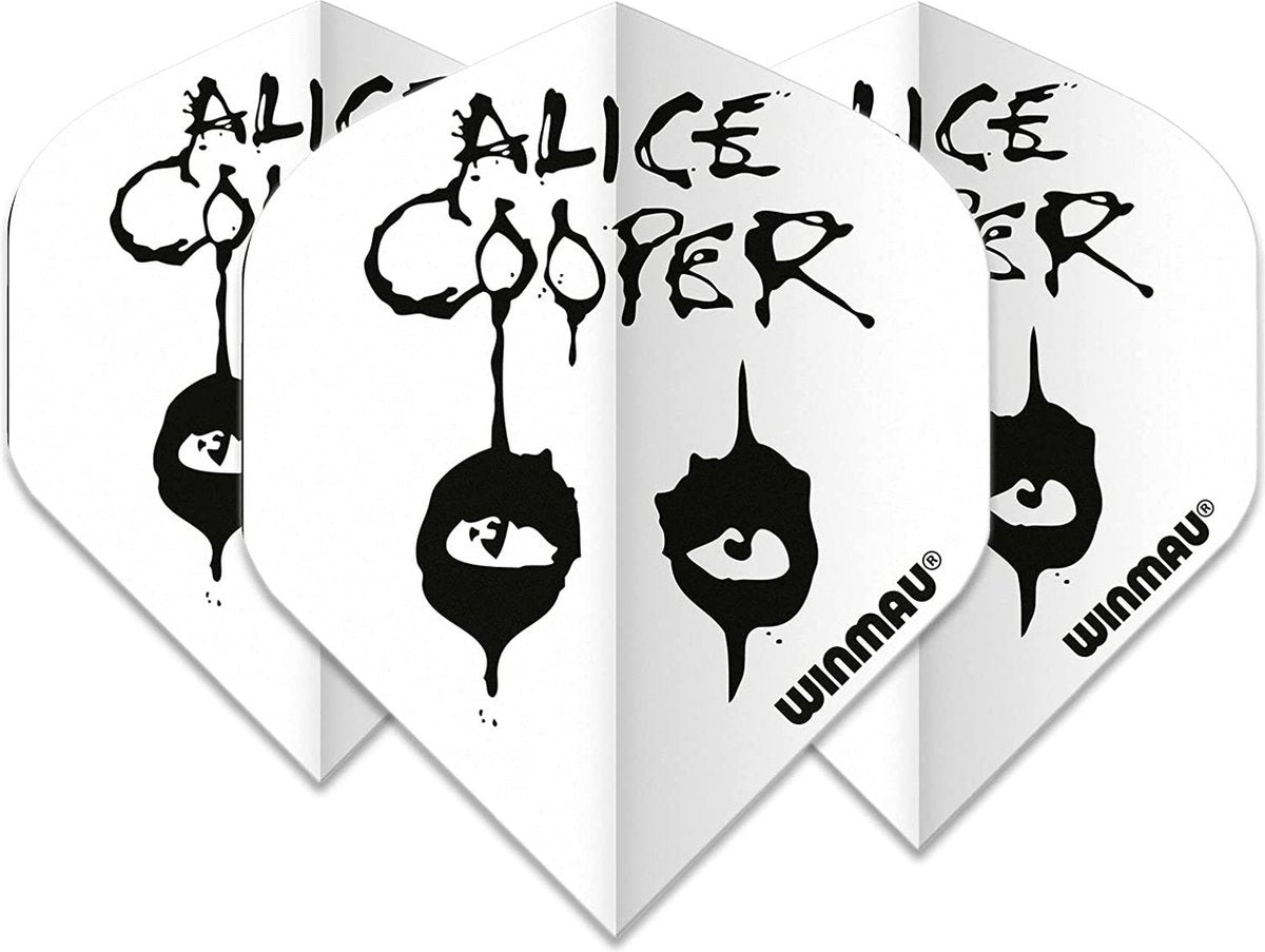 Winmau Rock Legends Alice Cooper White  - Dartpijlen - DartsCorner.shop - Darts Corner - Darts Producten - Darts