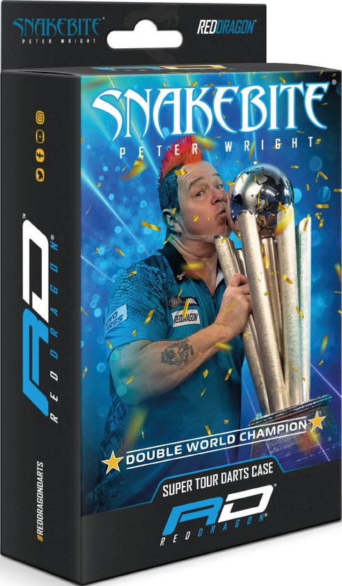 RED DRAGON CASE PETER "SNAKEBITE" WRIGHT Double World Champion Super Tour