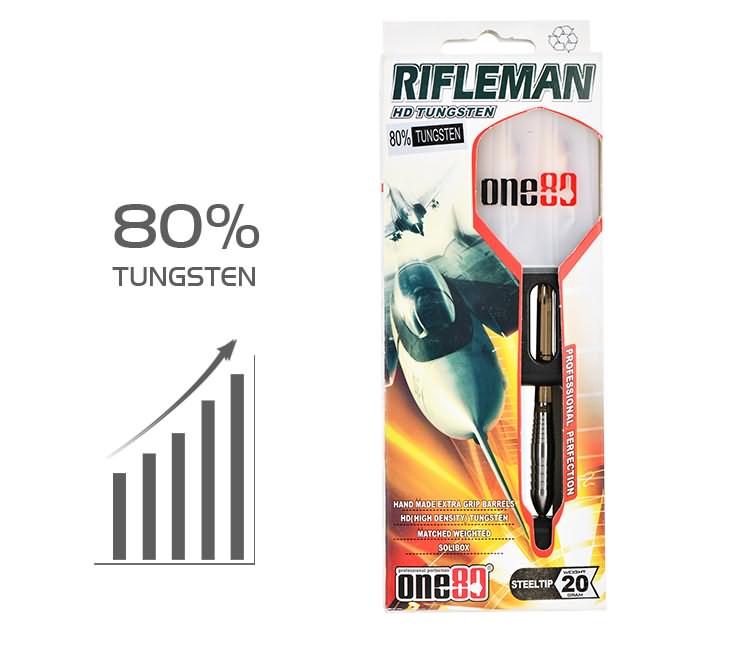 ONE80 Rifleman 80% - Steel Tip