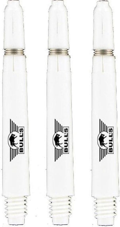 Bulls Nylon Dart Shafts - Wit - X-Short - (1 Set)  - Dartpijlen - DartsCorner.shop - Darts Corner - Darts Producten - Darts