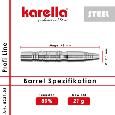 Karella Barrel Profiline PL-08 80% - Steel Tip