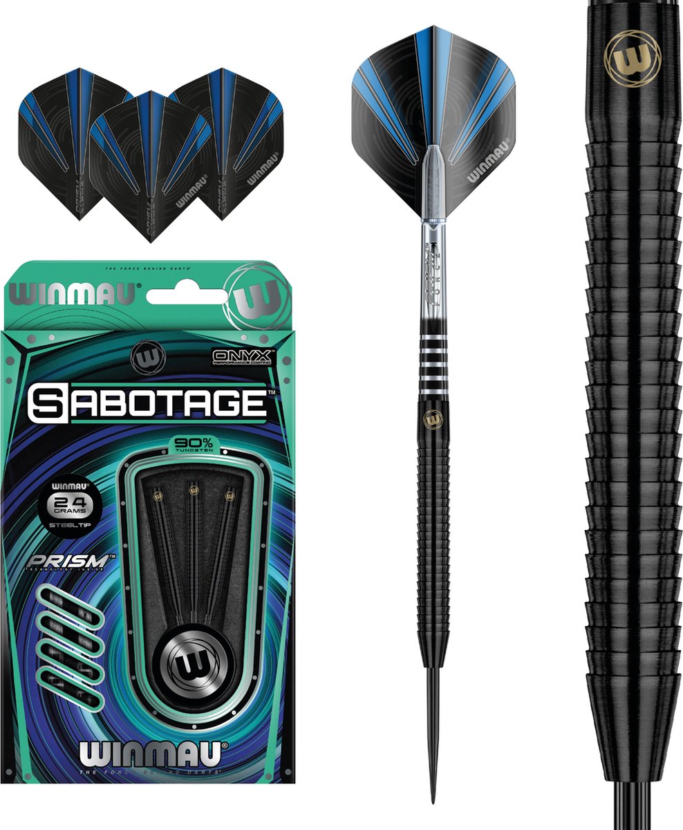 Winmau Sabotage Onyx 90% Tungsten alloy WINMAU