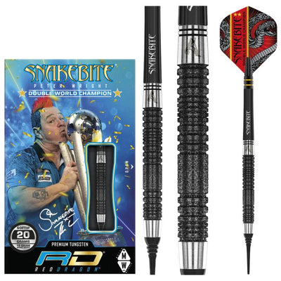 PETER-WRIGHT-SNAKEBITE-DOUBLE-WORLD-CHAMPION-SPECIAL-EDITION-SOFTIP-PREMIUM-TUNGSTEN-ALLOY RED-DRAGON
