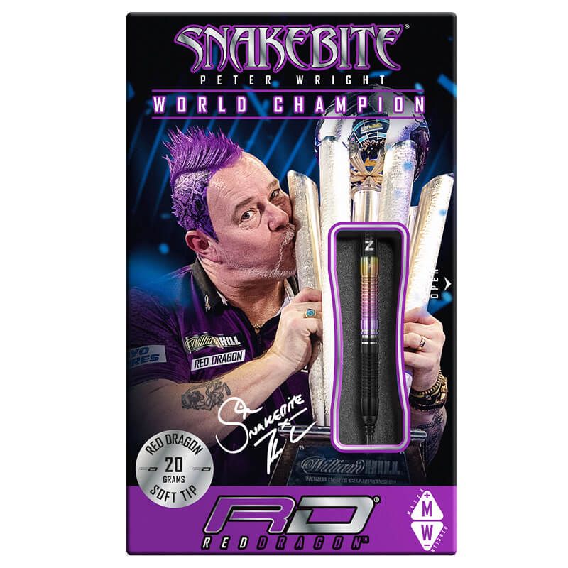 PETER-WRIGHT-SNAKEBITE-WORLD-CHAMPION-2020-EDITION-SOFT-TIP RED-DRAGON