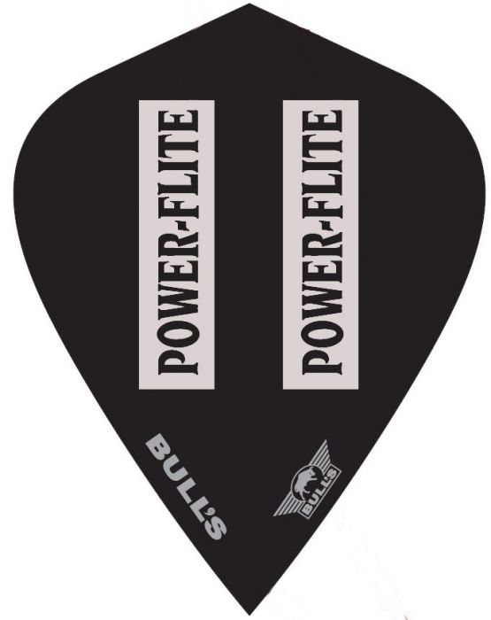 ! Bull's Powerflite L Kite Trans. Black - darts-corner - BULL'S