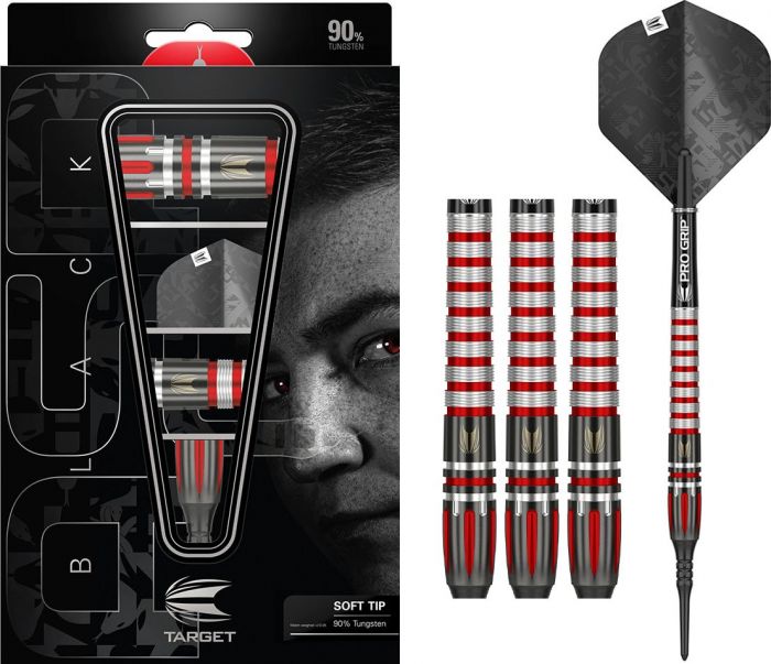 Softtip Target Nathan Aspinall Black 90% Swiss - darts-corner - TARGET