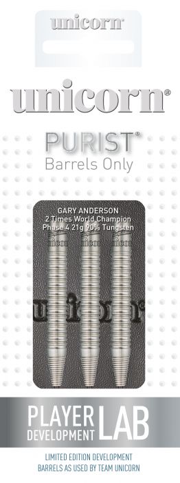 Unicorn W.C Purist Gary Anderson Phase 4 90% - darts-corner - UNICORN