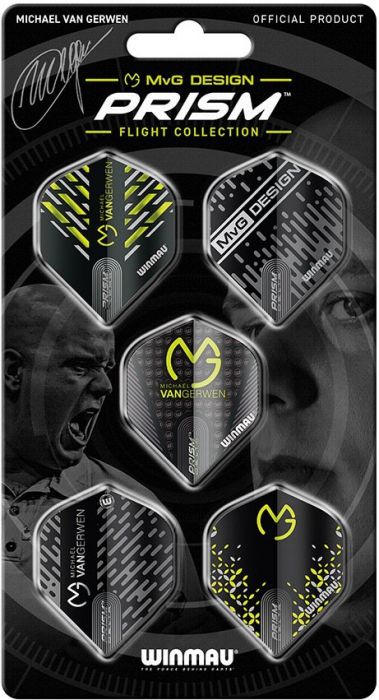 Winmau MvG Prism 2 Michael van Gerwen 5-Pack Flights - darts-corner - WINMAU