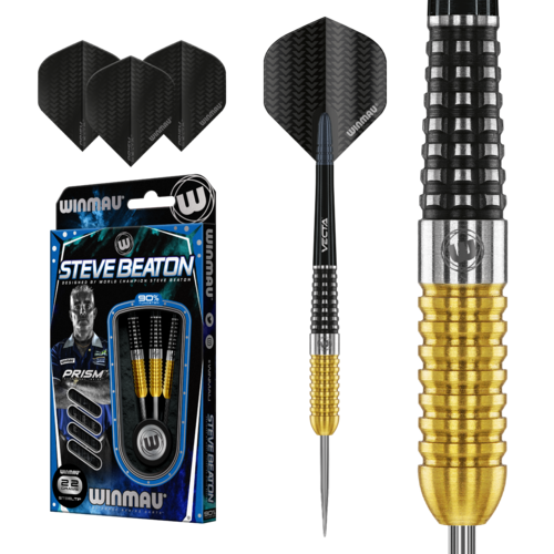 WINMAU STEVE BEATON SPECIAL EDITION 90% - DARTPIJLEN WINMAU